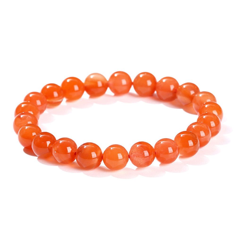 Pulseira 7A South Red Agate para mulheres, cornalina vermelha cereja
