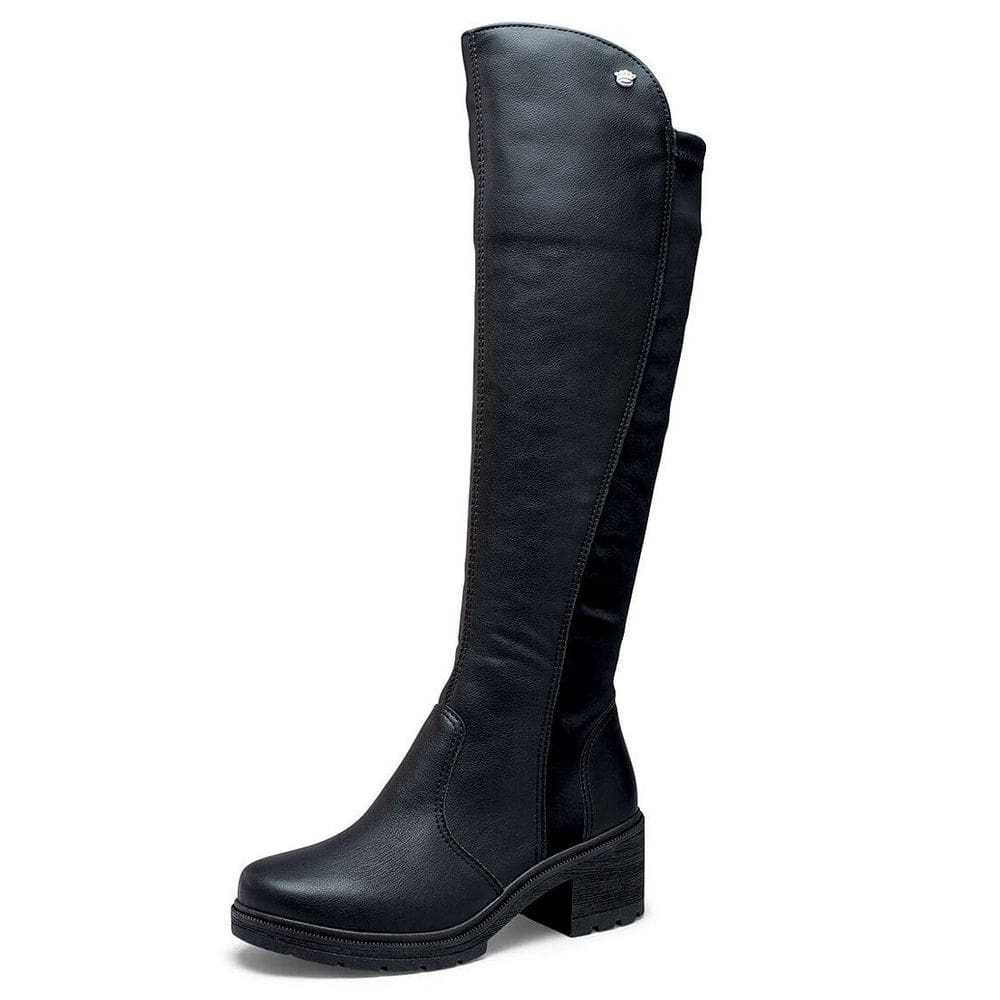 Bota Infantil Menina Cano Longo Salto Bloco Over Pink Cats