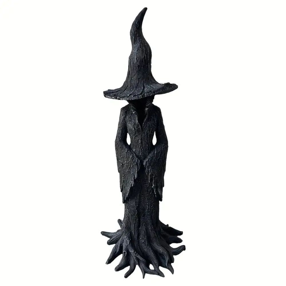Estátua de decoração de jardim Witch Mystic Resin 20cm