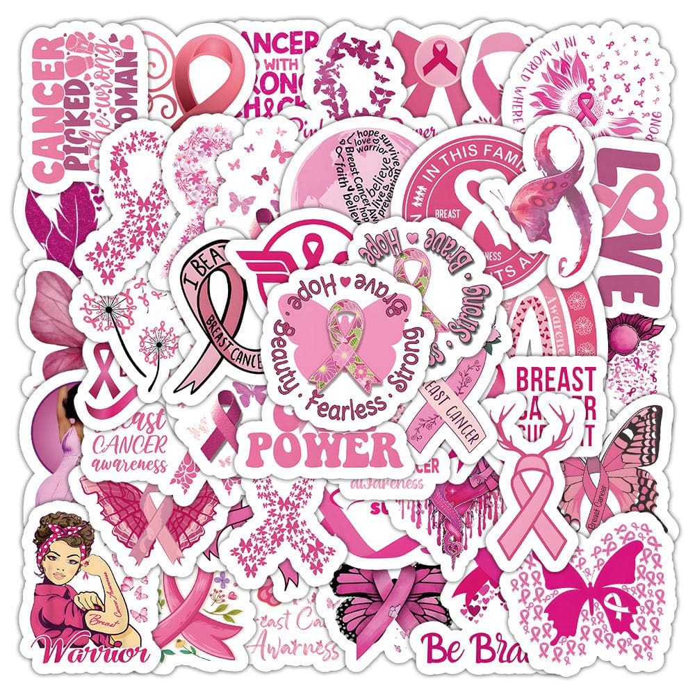 Adesivos para conscientização da ansiedade e saúde mental, 50 unidades à prova d`água