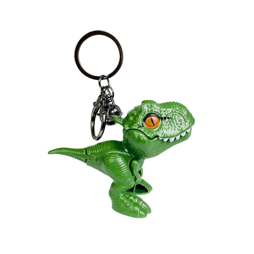 Chaveiro Creative T-Rex Dinosaur com plástico verde Bite Motion