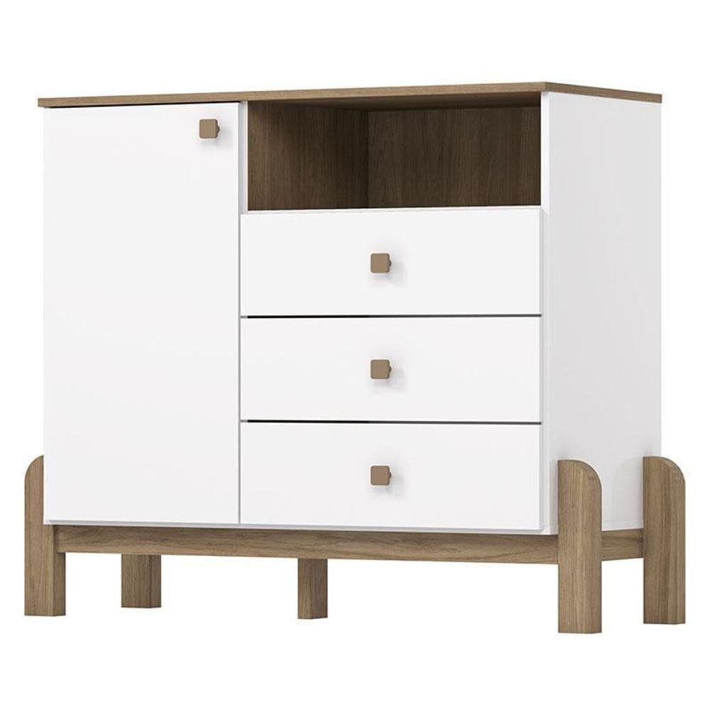 Cômoda Infantil Ternura Branco Jequitibá - Henn