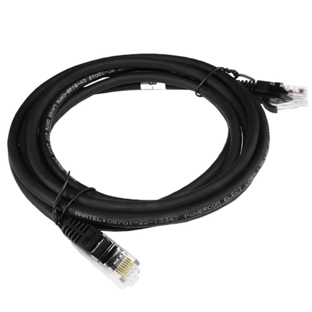 PATCH CORD CAT.6 2,5m PRETO PC-ETH6U25BK PLUS CABLE