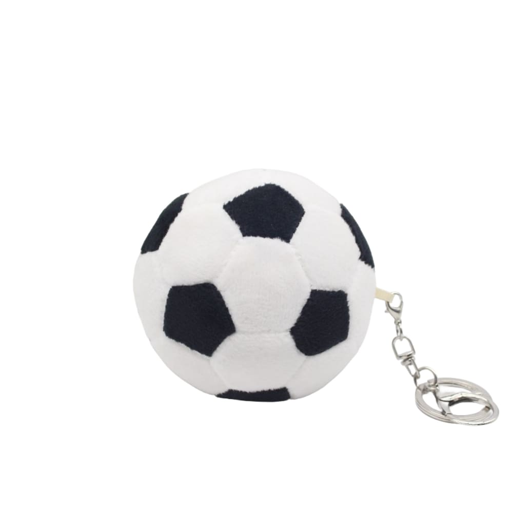 Chaveiro, bola de futebol de pelúcia, mini futebol, 8 cm, macio e realista