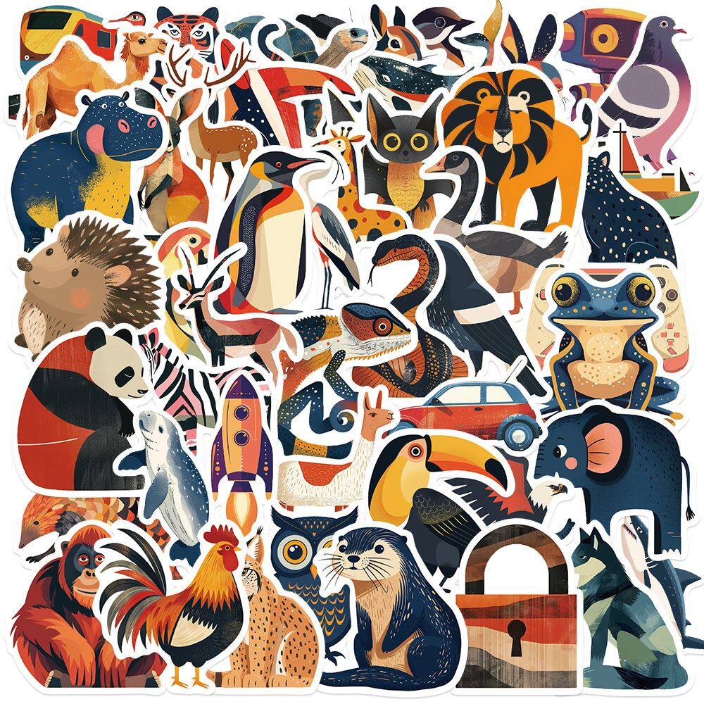 Pacote de adesivos Cardinal Bird 56 unidades à prova d`água e durável