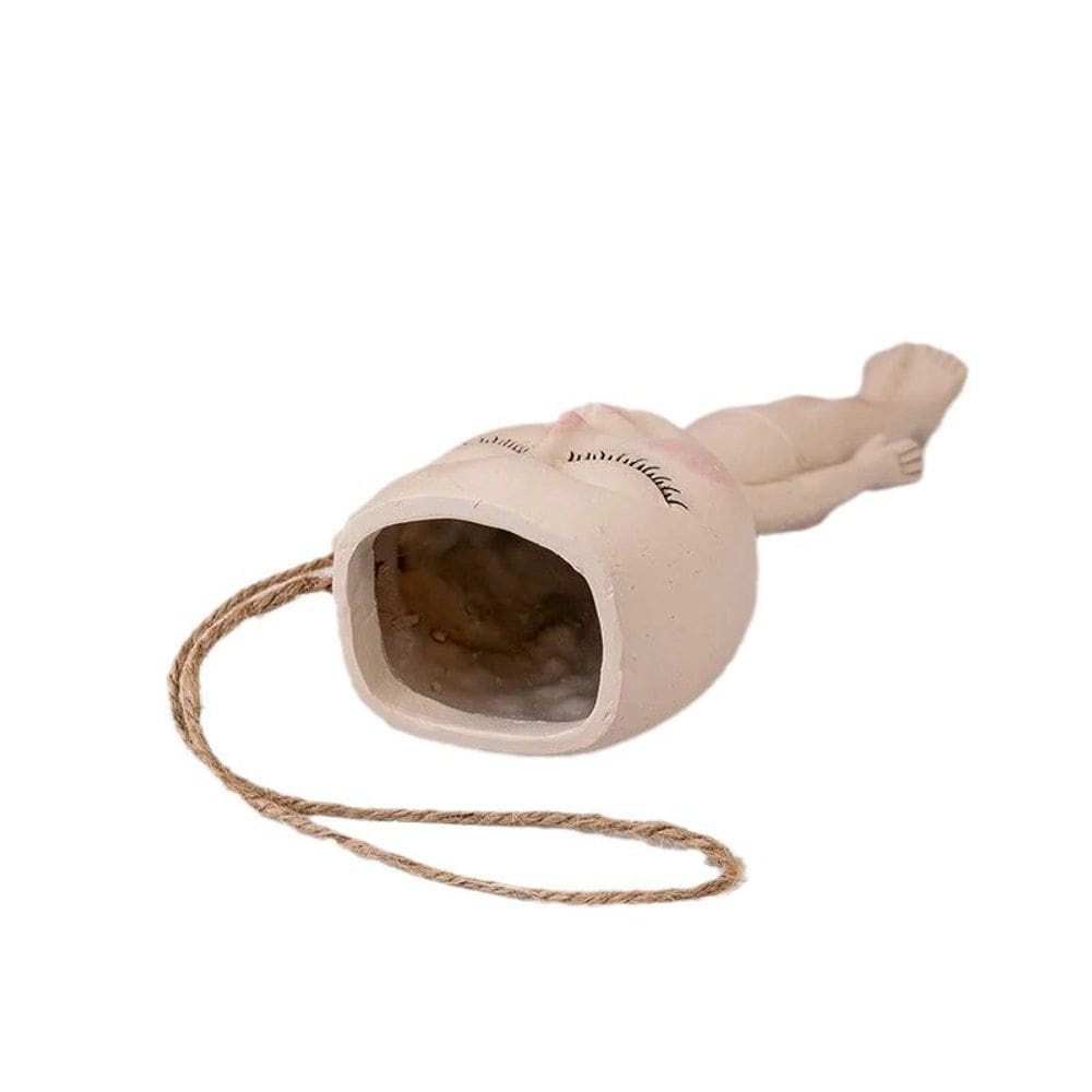 Resina de boneca Flowerpot Creative Hanging Gymnast 1,1 kg 23 cm