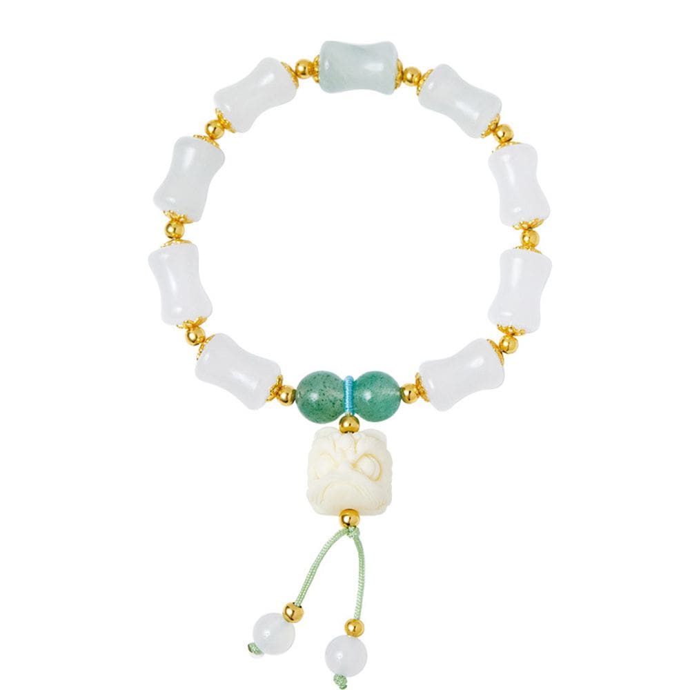 Pulseira Tianshans Emerald and Ivory Nut para mulheres