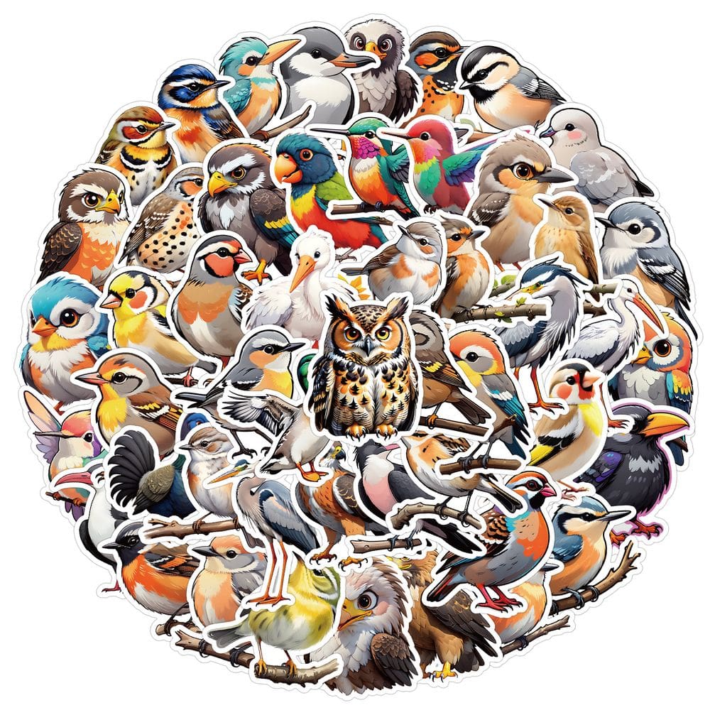 Pacote de adesivos Eagle Cartoon Bird Animal Vinyl 50 unidades