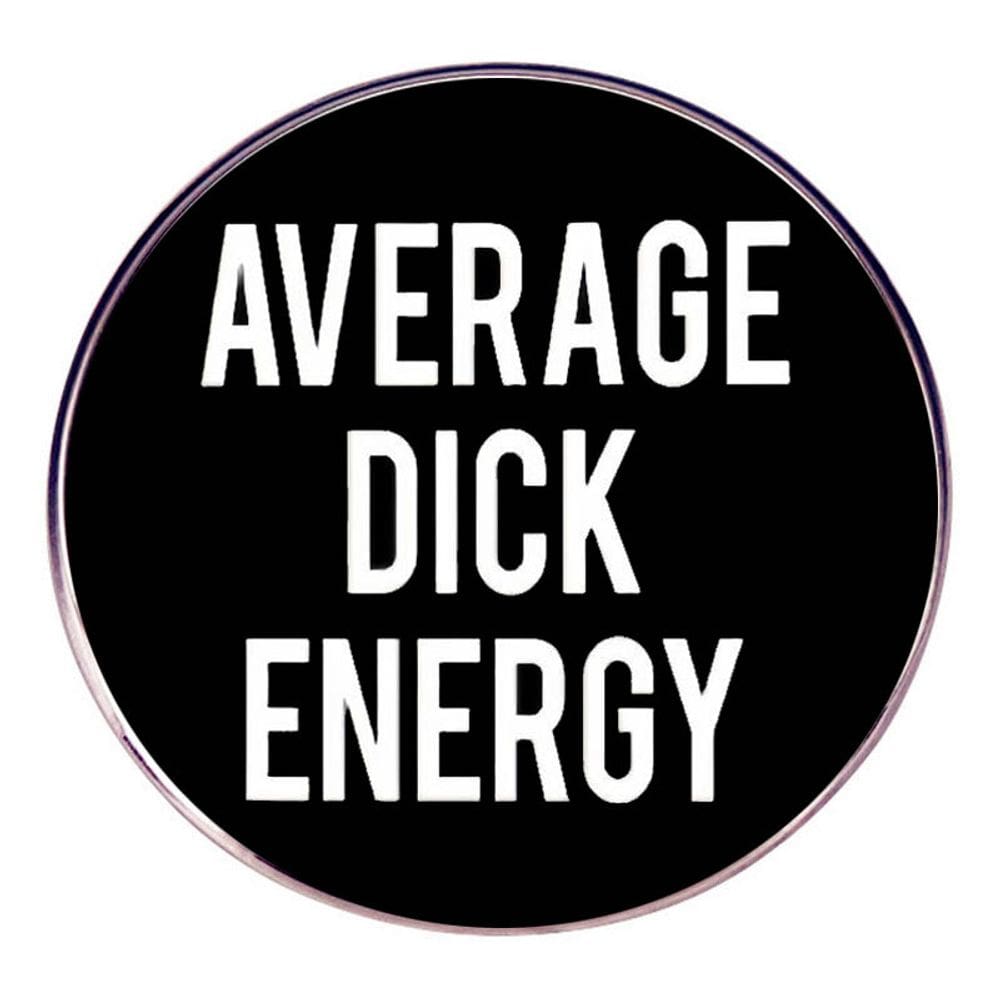 Broche Pin Funny Quote Black Round Lapel Badge