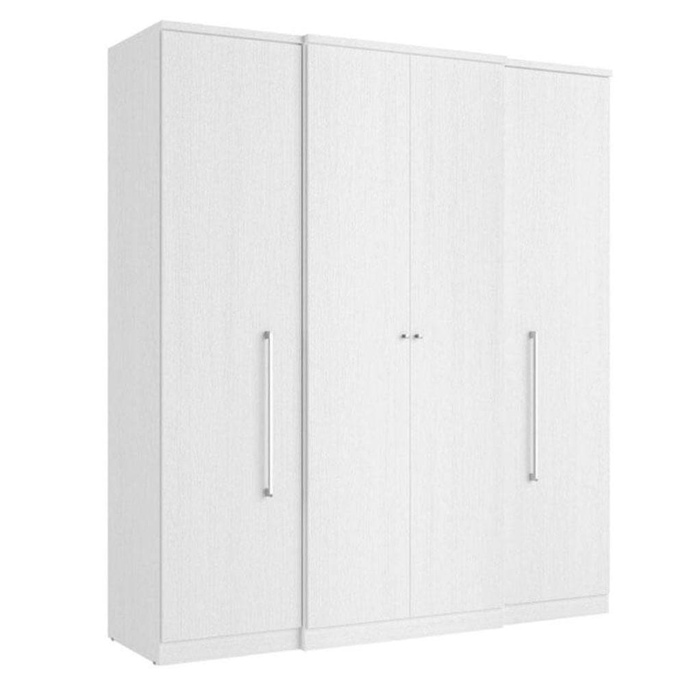 Guarda Roupa Casal Splendore 4 Portas Branco Acetinado - Thb