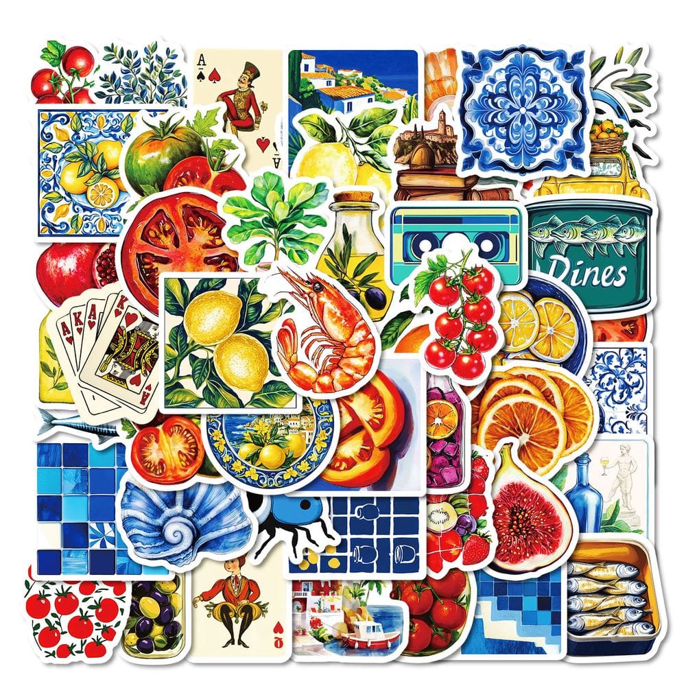 Conjunto de adesivos Tarot Card Gothic Aesthetic Vinyl Decalque x50