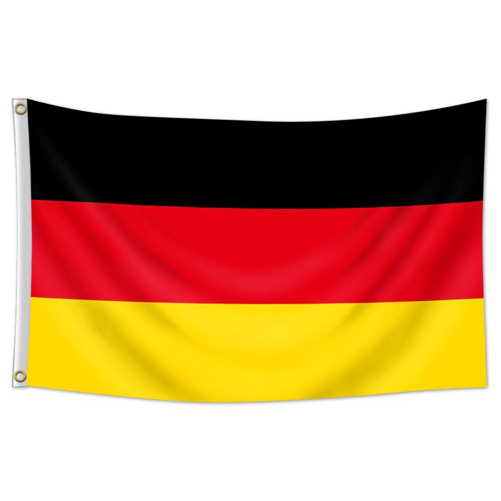 Bandeira da Alemanha Nacional 90x150cm Poliéster 100% com Preto