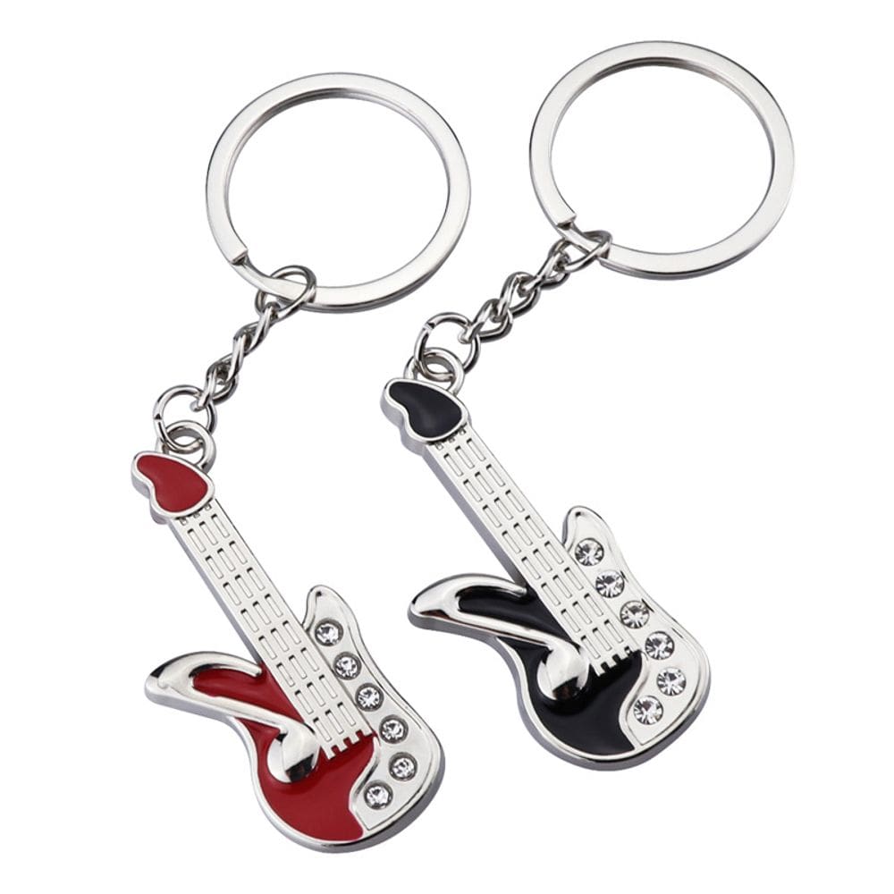 Chaveiro Y2K Guitarra elétrica de estilo americano Retro Bass Key