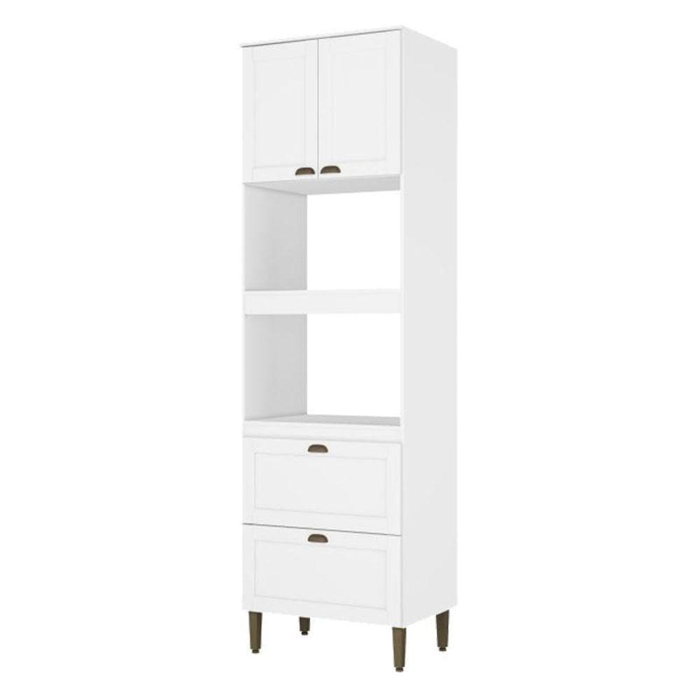 Armário Torre Quente 71 Cm 2 Fornos Classy Branco - Thb