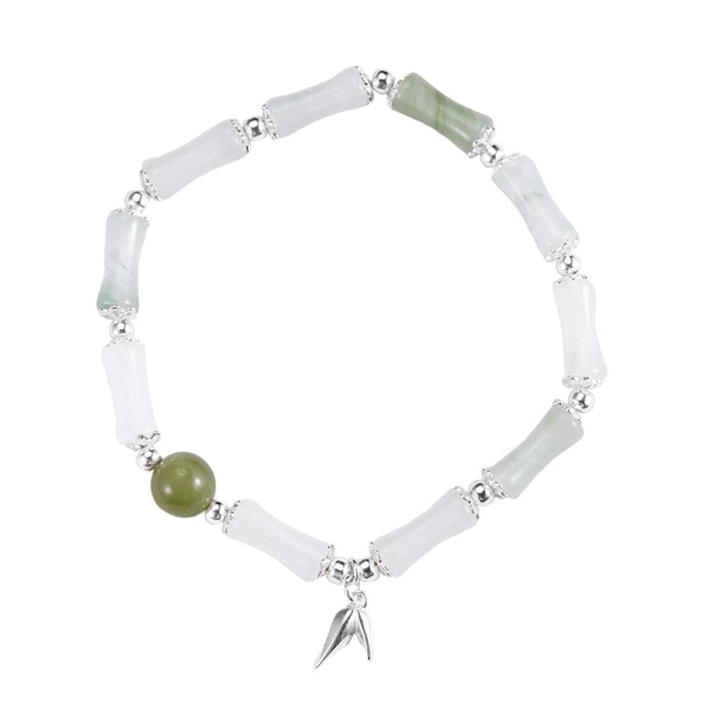 Pulseira Tianshans Emerald e prata S925 para mulheres