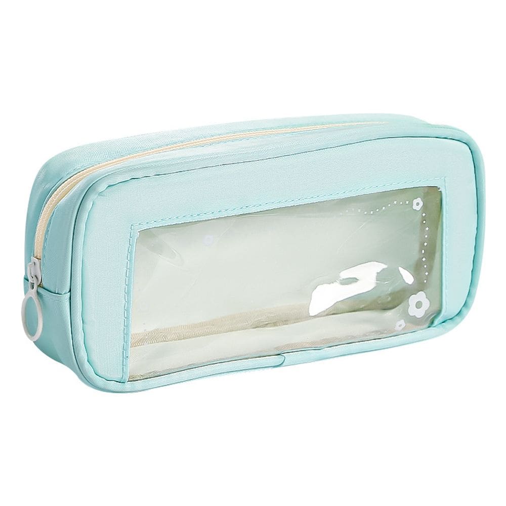 Estojo de lápis, janela transparente, grande e moderno em estilo japonês