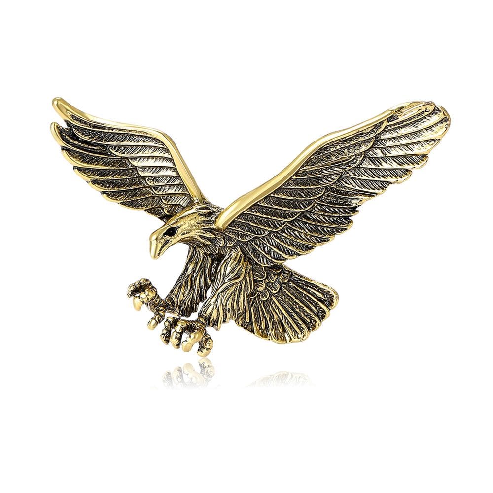 Broche Pin Vintage Eagle Retro Style Alloy 4,9 x 3,3 cm 7,4 g