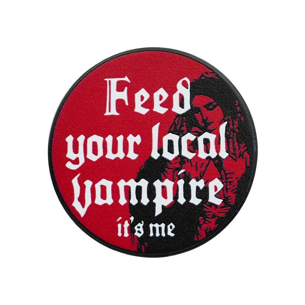 Broche Pins Gothic Punk Lapel Pin Alimente seu vampiro local