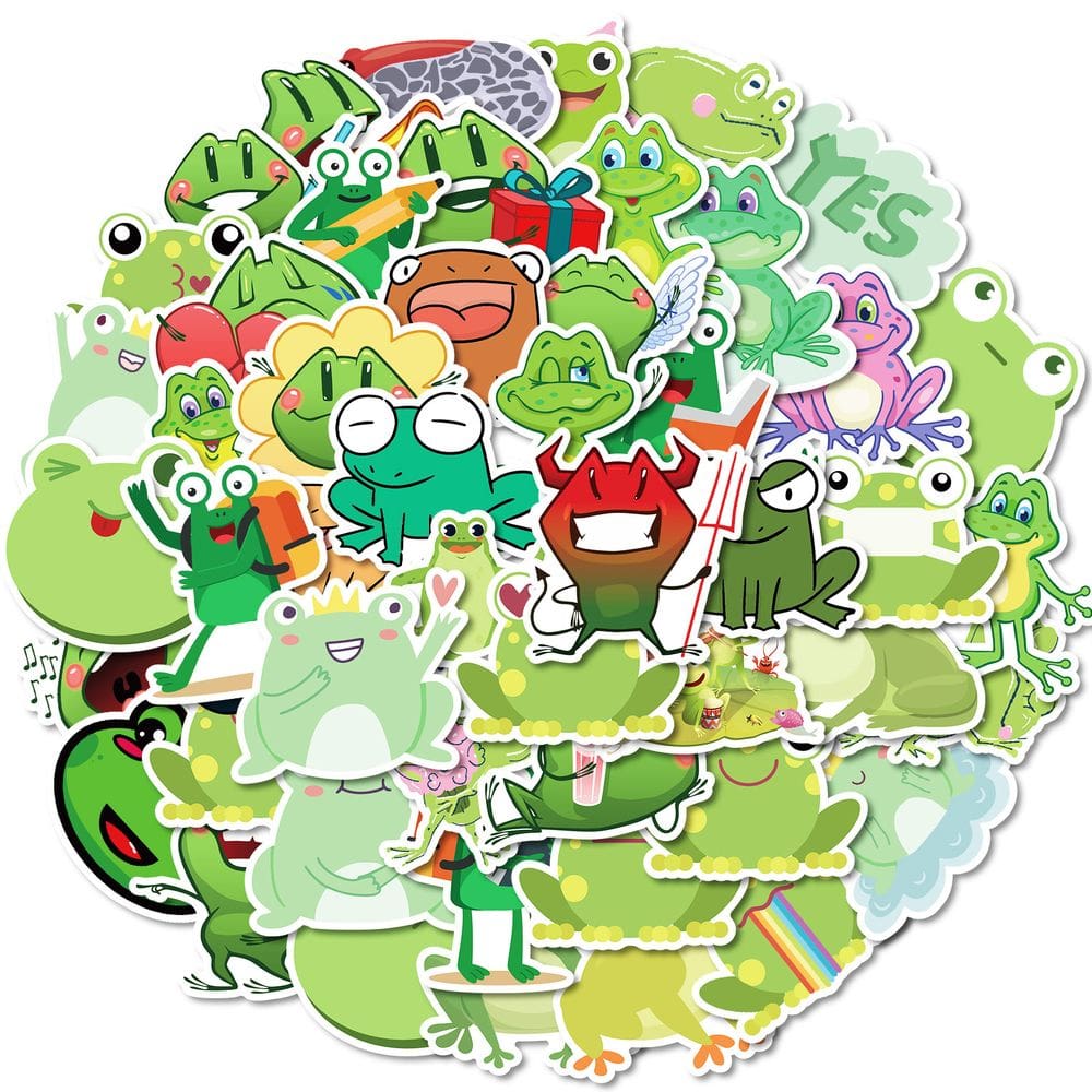 Adesivos Kite, 50 peças, desenhos animados coloridos, grafite, à prova d`água