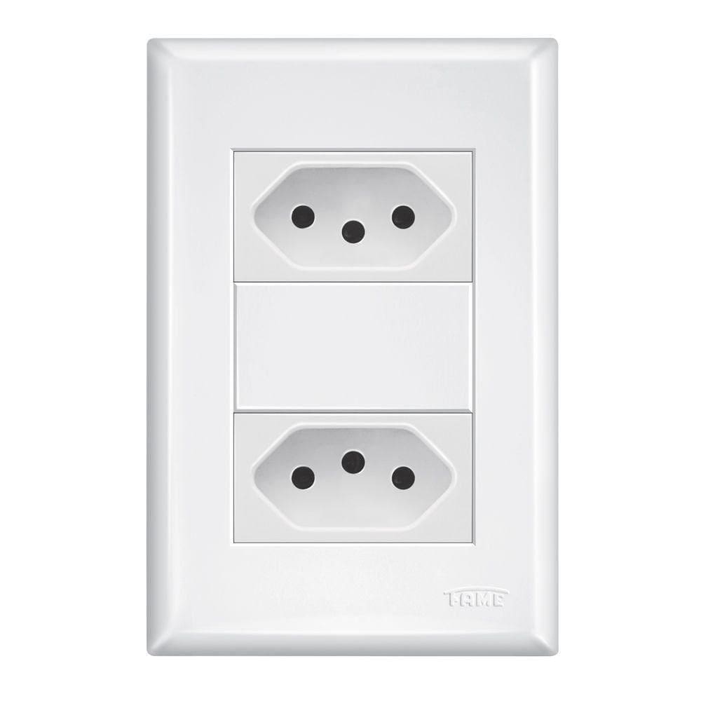 Tomada Fame 2p + T 10a Dupla Distanciada- 3890 Evidence