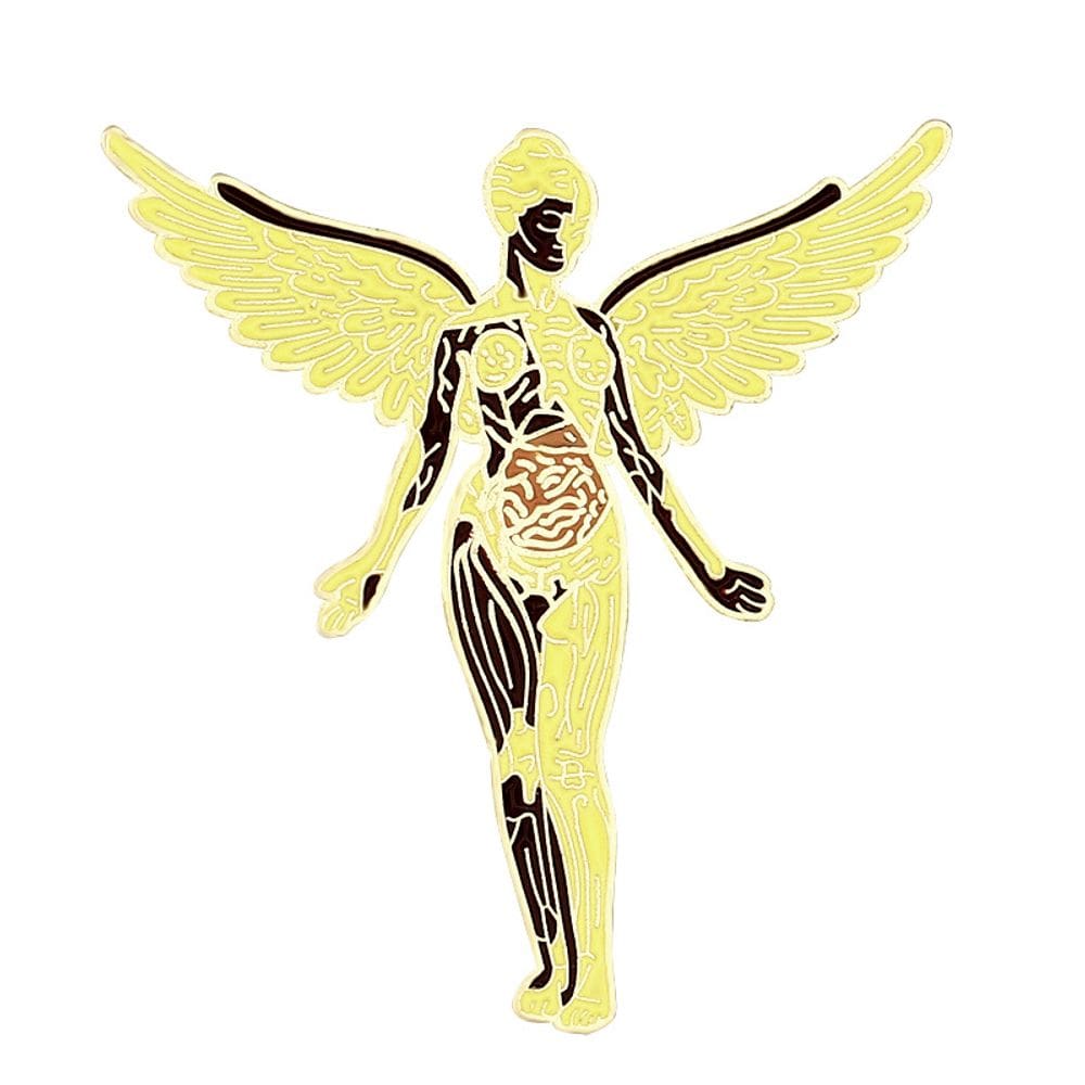 Broche Pin Creative Angel Wing Abstract Freedom Goddess