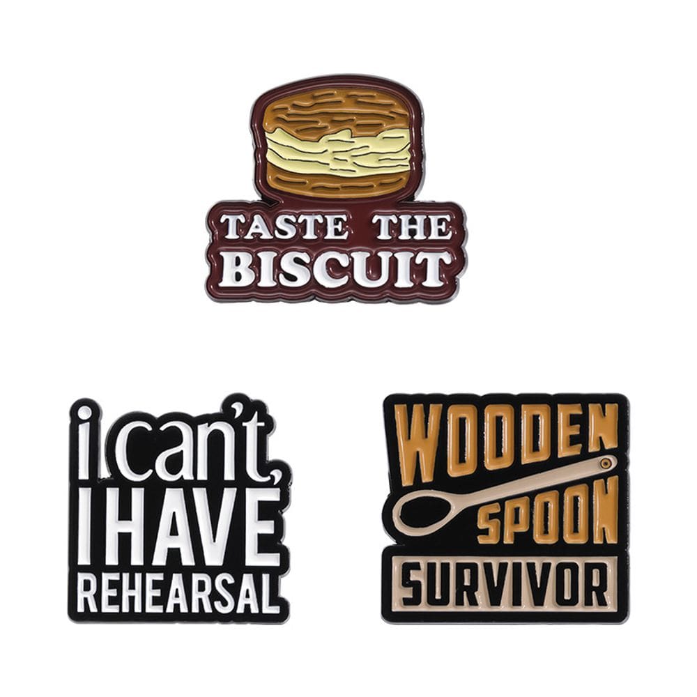 Conjunto de alfinetes de broche Funny Quote Creative Alloy Blouse Pins