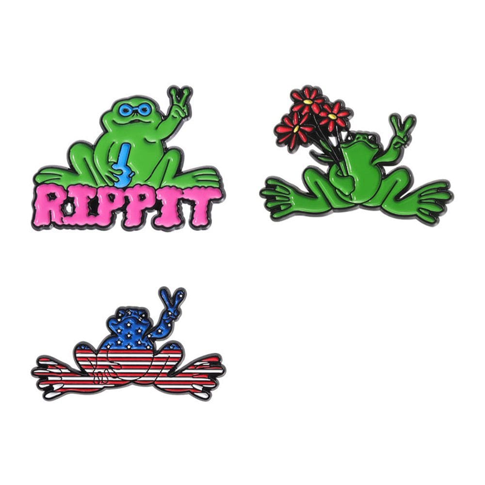 Conjunto de broches Funny Frog Cartoon Animal Blouse Alloy x3