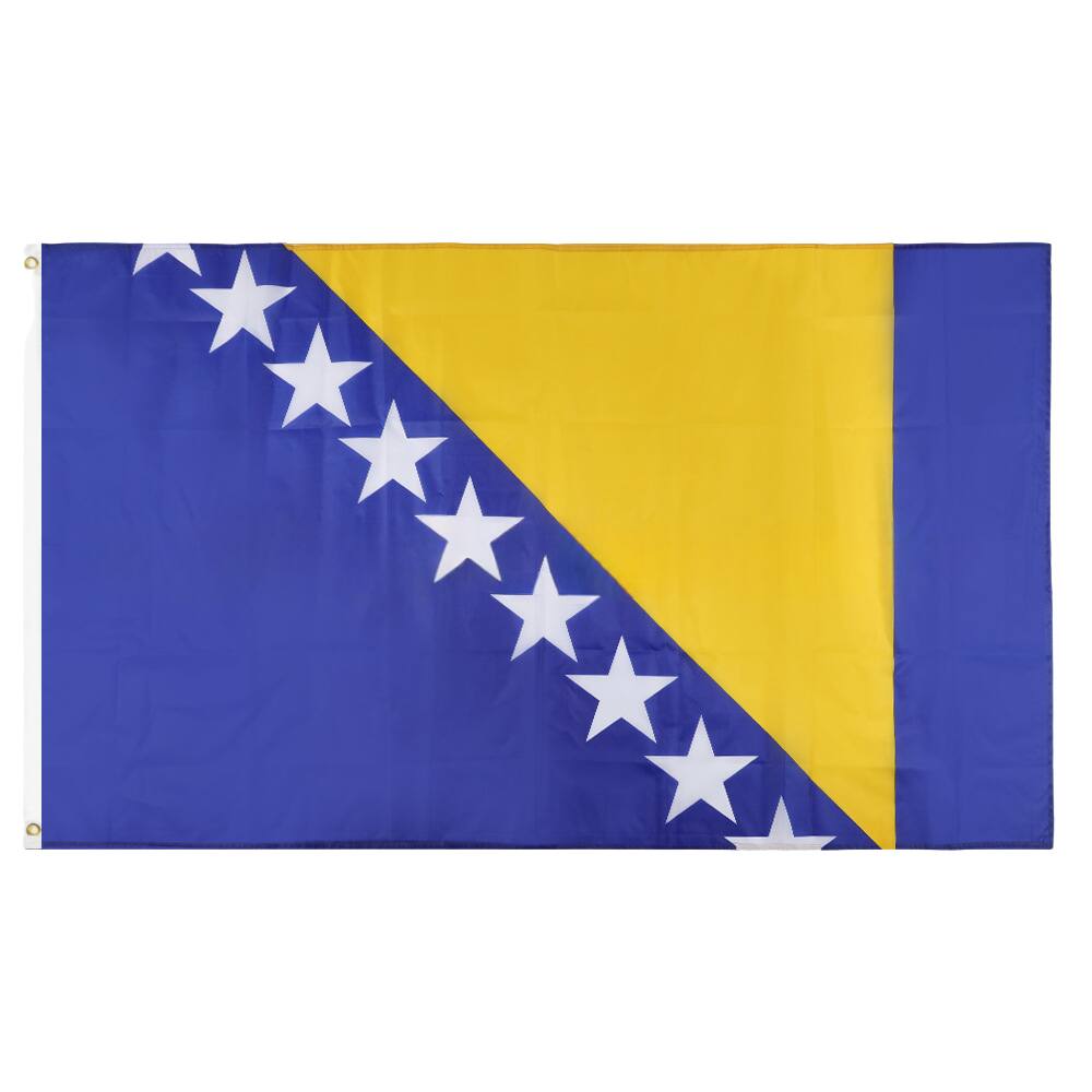 Bandeira da Bósnia e Herzegovina 150x90cm Poliéster Premium
