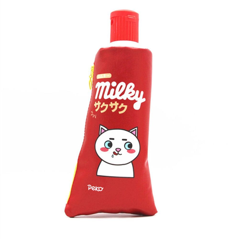 Estojo de lápis Creative Toothpaste Shaped Leather 20cm