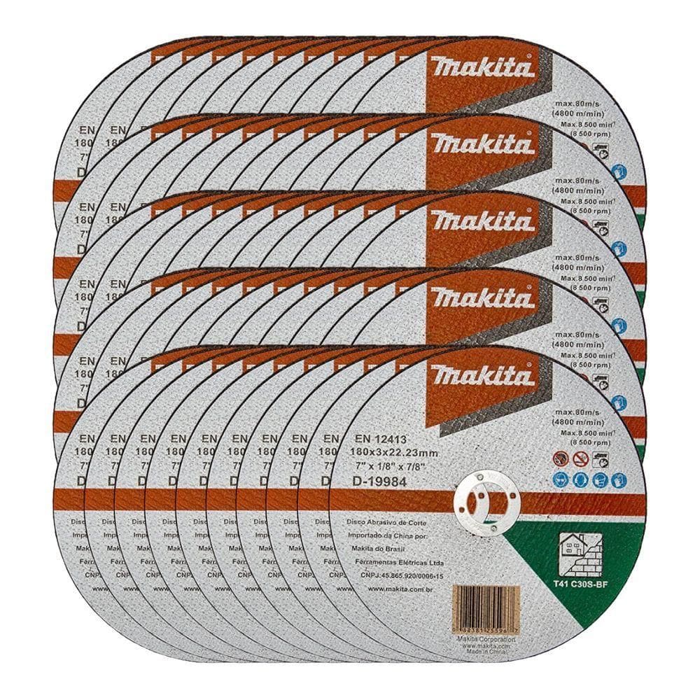 Disco De Corte Para Concreto 180mm Makita D-19984 - 50 Unidades