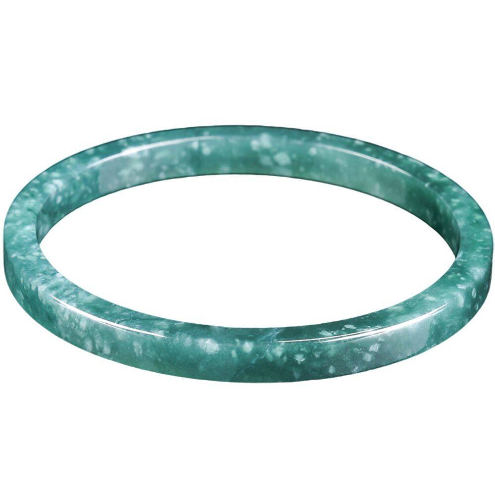 Pulseira Jadeite A-Grade Blue Water para homens e mulheres 60mm