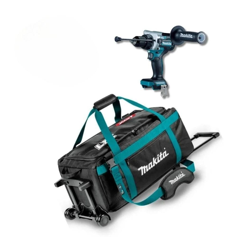 Combo Parafusadeira Makita 18v Dhp486z + Bolsa Com Rodas E-12712 – Potente E Resistente