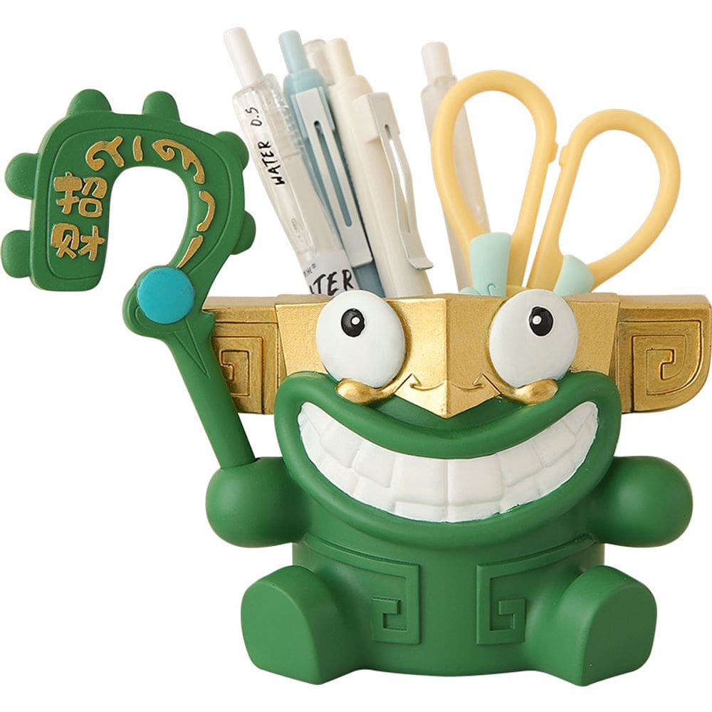 Porta-canetas Porta-lápis Pen Pot Organizador de mesa Funny Frog