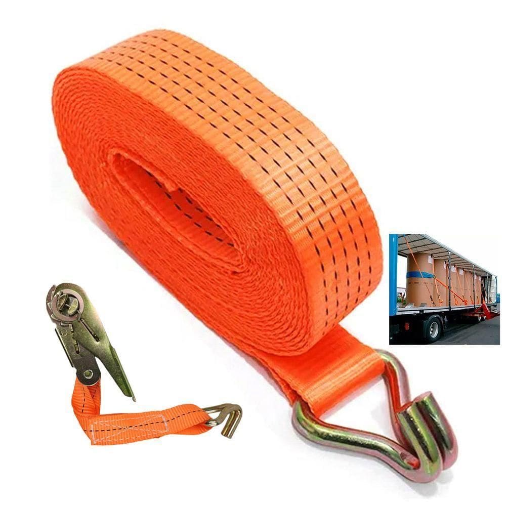 Cinta De Elevaçao 6 Metros Com Catraca Carga Transporte Amarraçao Obra Construçao Mudança Armazenamento Resistente