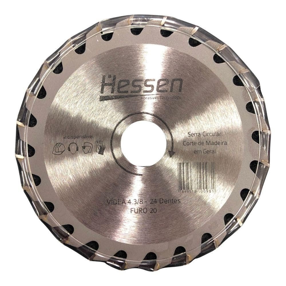 Disco De Serra Circular Para Madeira 4.3-8 110mm 24 Dentes Hs 39097