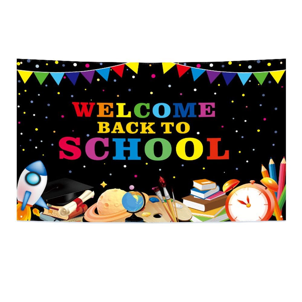 Tapeçaria para pendurar na parede Welcome Back to School 180 cm x 115 cm