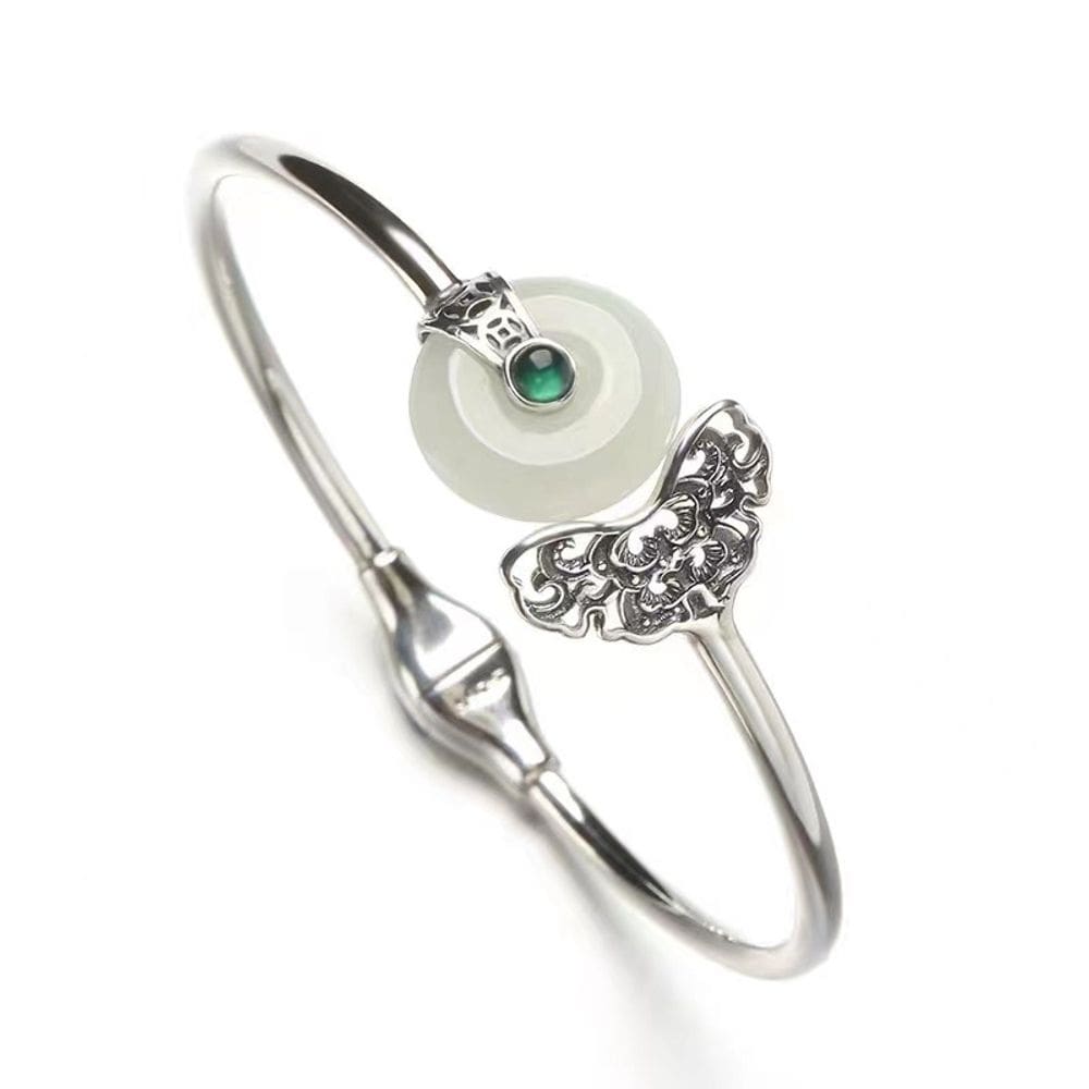 Pulseira de prata 925 branca banhada a platina para mulheres