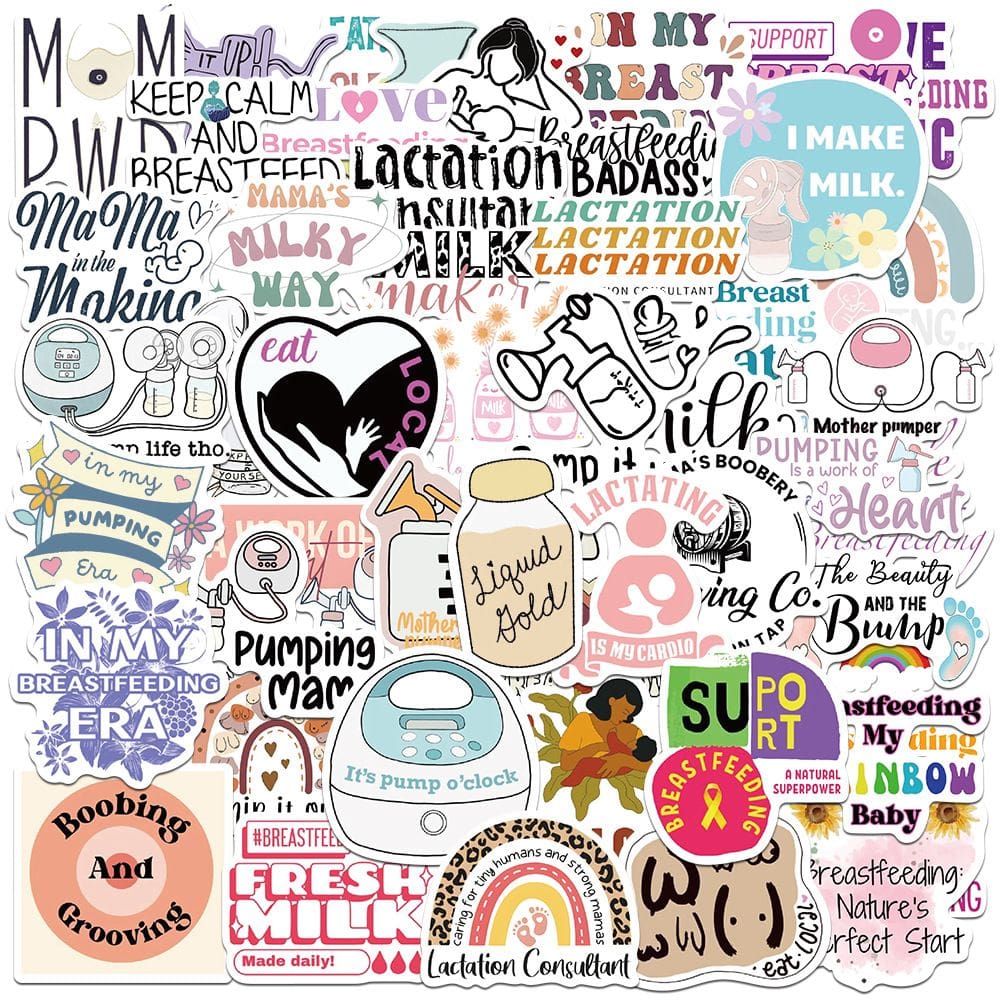 Pacote de adesivos para amamentação, 50 unidades, à prova d`água para lactação