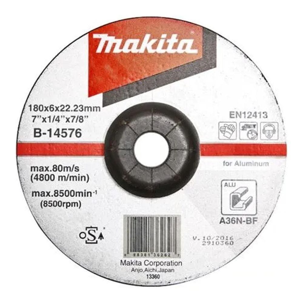 Disco De Desbaste Para Aluminio 180mm Makita B-14576 - 10 Unidades
