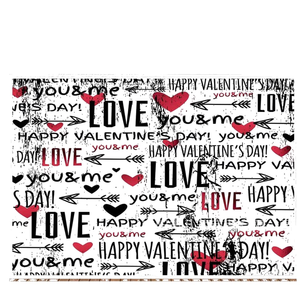 Tapeçaria para pendurar na parede para impressão de carta de amor do Dia dos Namorados