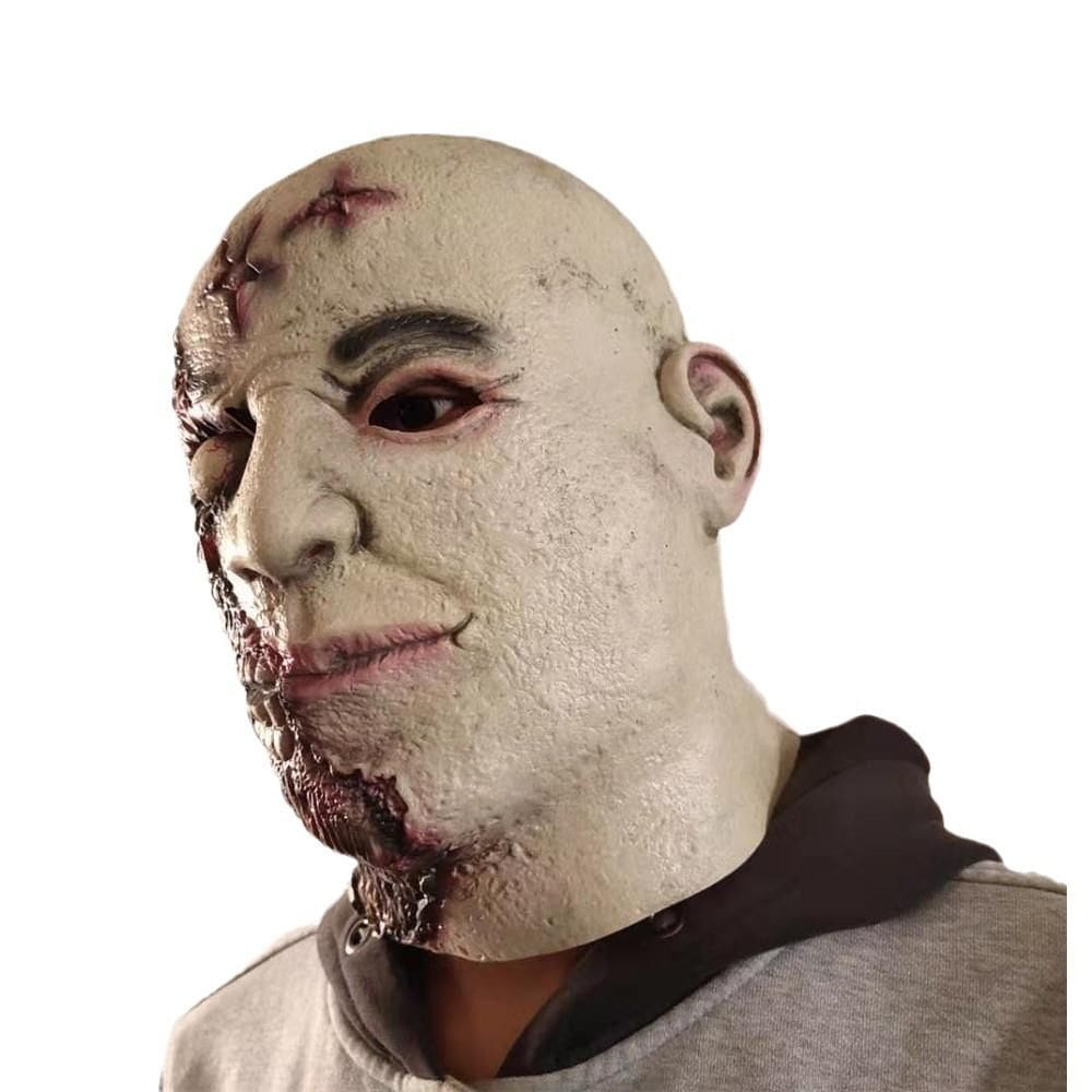 Máscara facial completa de resina Burnt Face Design Horror Cosplay