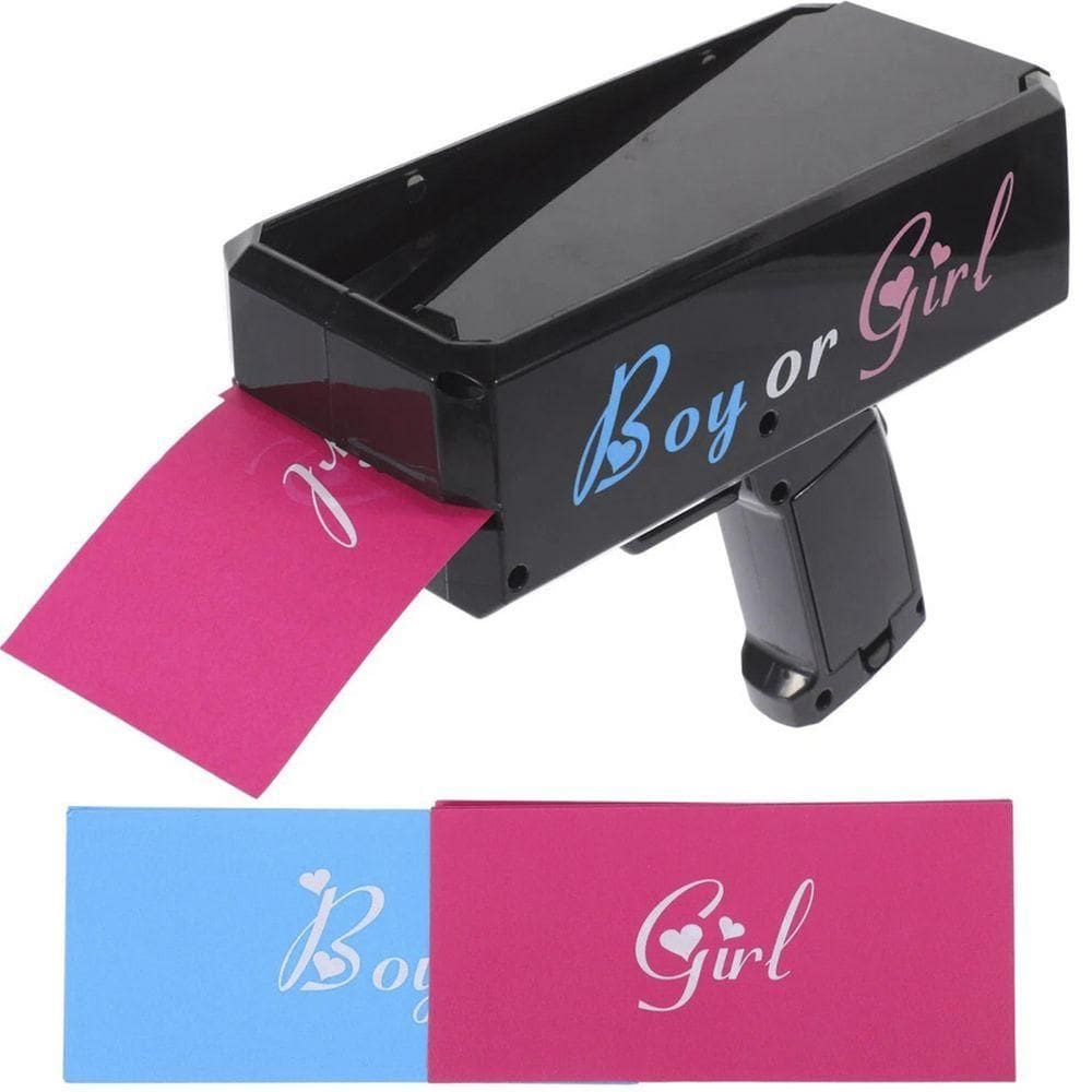 Lançador Genero Sexo Bebe Criança Cha Revelaçao Menina Ou Menino Fraldas Comemoraçao Gravidez Familia Evento