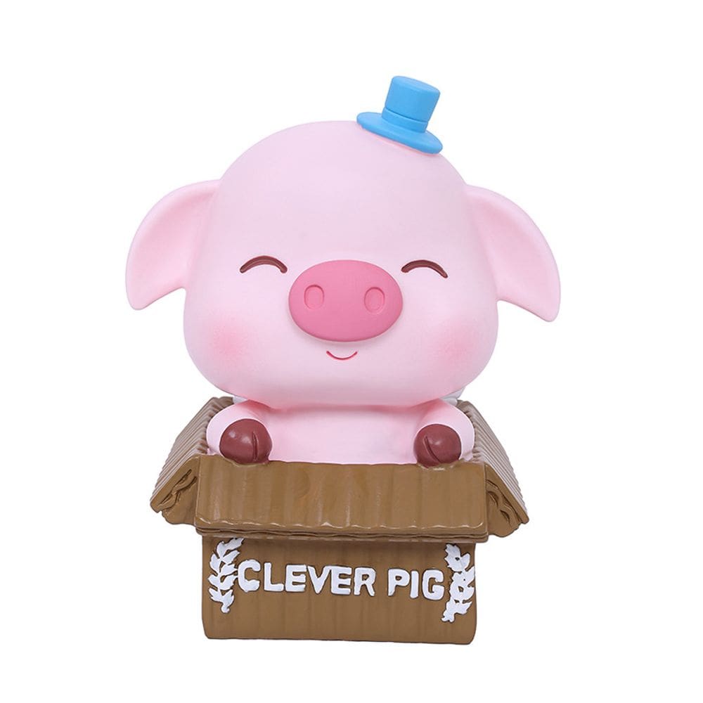 Piggy Bank Cartoon Pig Design, PVC, durável, tamanho grande