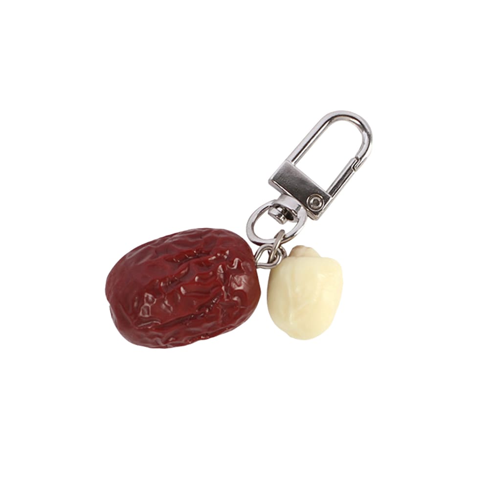 Chaveiro Creative Red Date and Lotus Seed PVC Foo