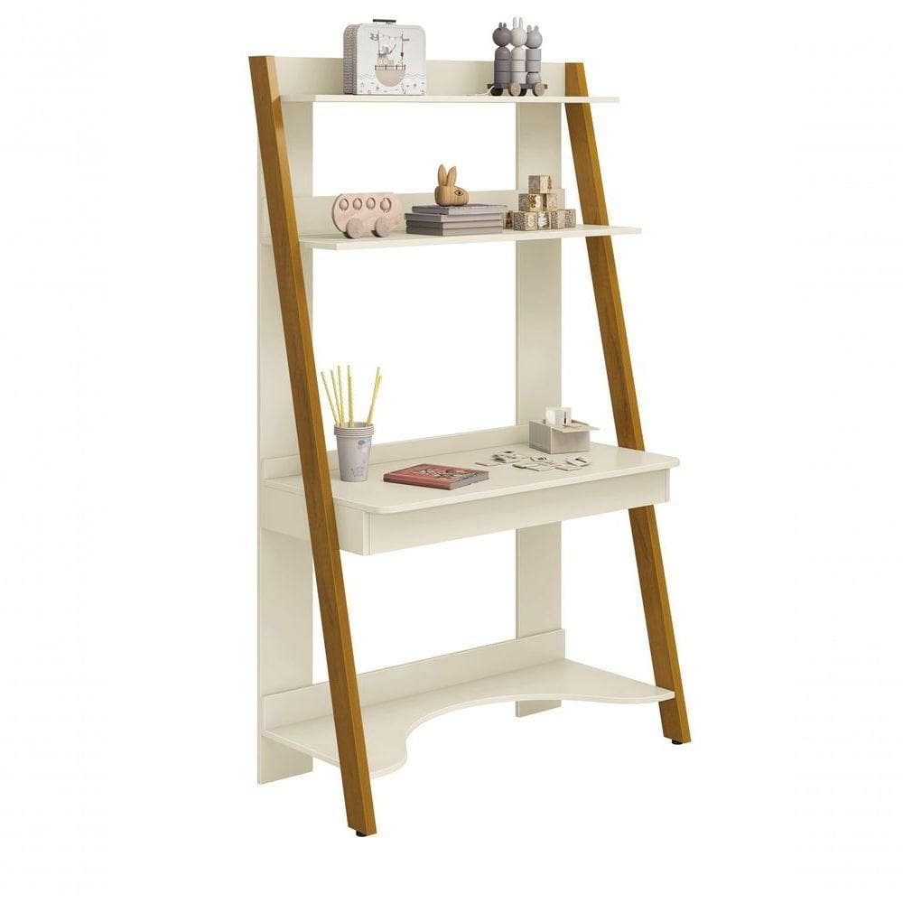 Estante Escrivaninha Simba Areia Fosco - Moveisaqui