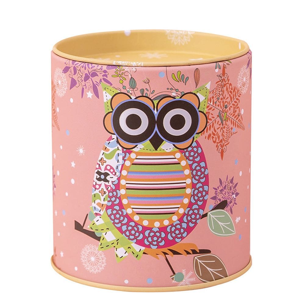 Coin Bank Cute Owl Home Piggy Bank para crianças de metal