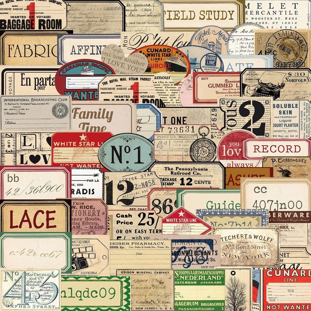 Pacote de adesivos Speech Bubble Theme preto e branco, 50 unidades