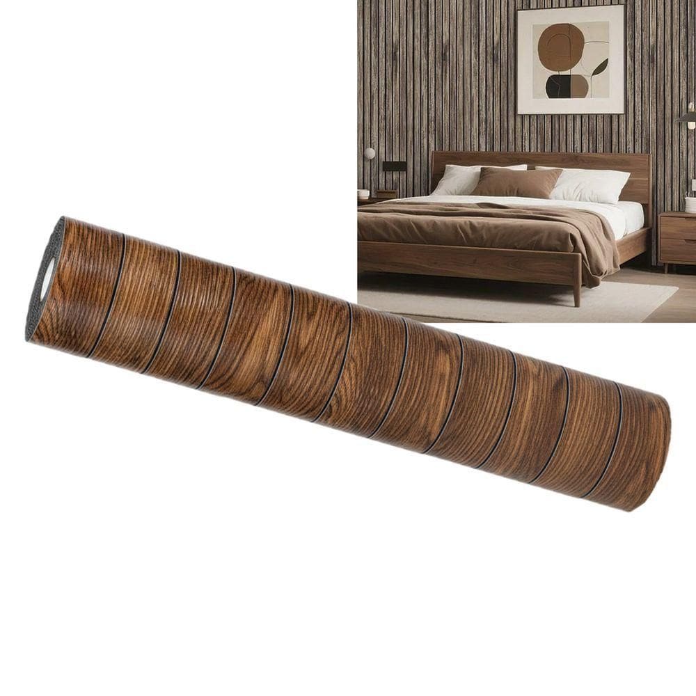 Painel Ripado Autocolante Parede Adesivo Decorativo Flexivel Decoraçao Sala Estar Quarto Casa Cozinha Clinica Recepçao