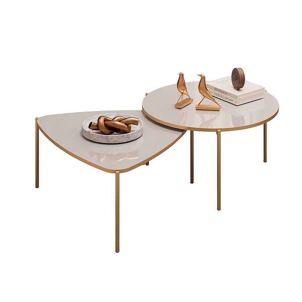 Mesa De Centro Lina E Cleia Sala Hall Moderna Bali Com Bali