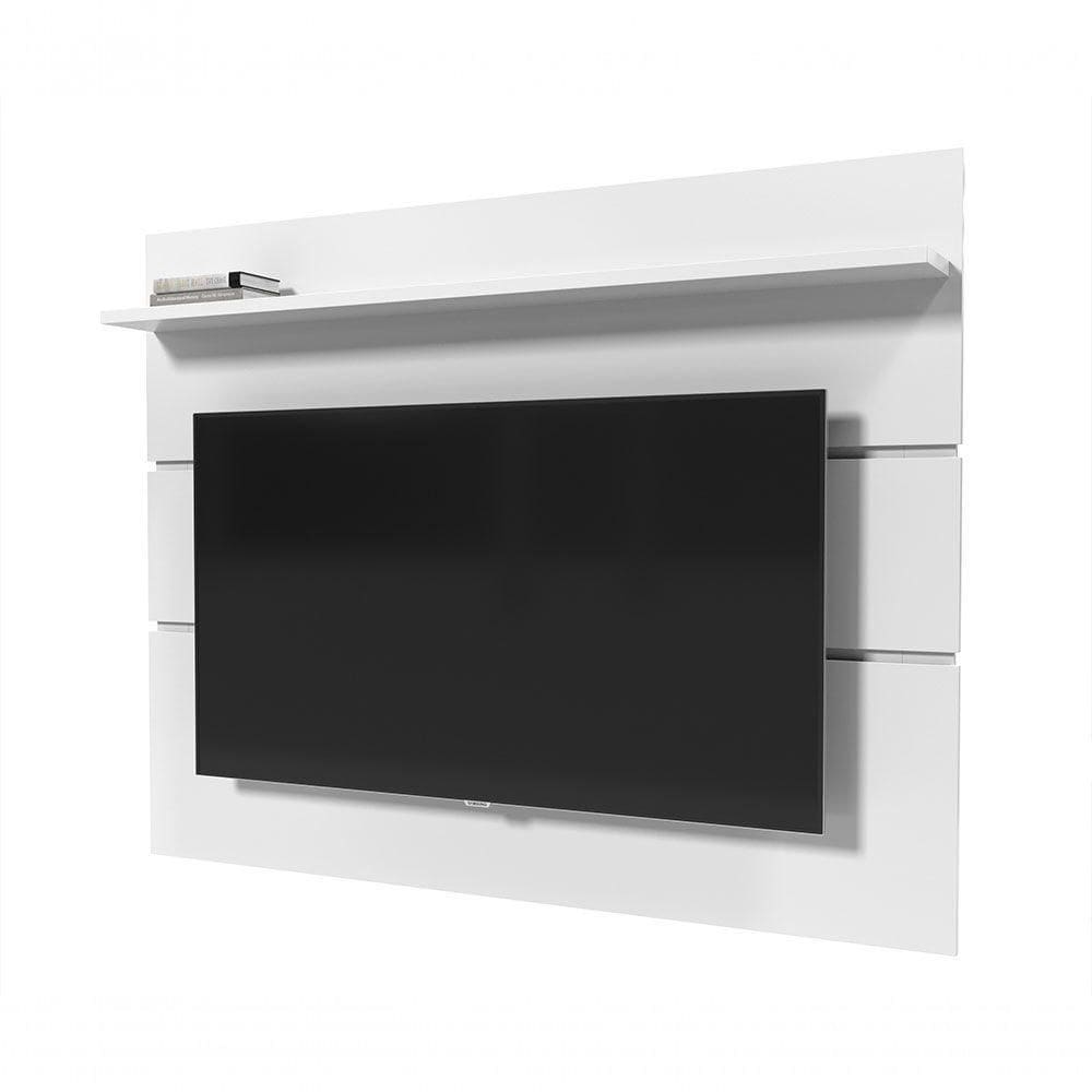 Painel Para Tv Prism Branco Acetinado - Patrimar Móveis